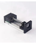 Sliding Stage With Coupling Travel 100 To 500mm SFU1204 Ballscrew Linear Guide MGR12 Built Rock Solid For Precise Motion Control In CNC Automation And Lab Projects, black aluminum