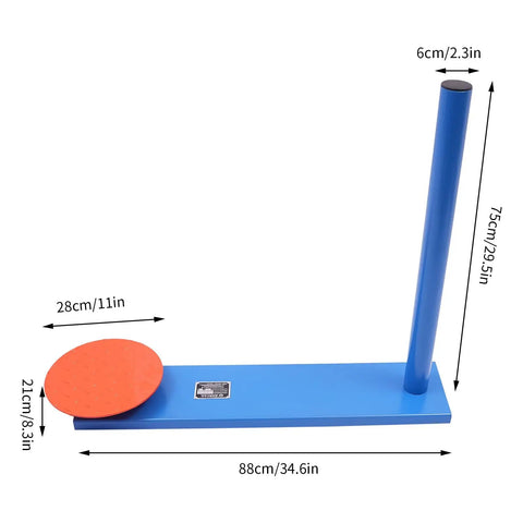 Handheld Manual Stretch Film Pallet Wrapping Dispenser Heavy Duty Packing Machine For Warehouse Logistics No Sweat Setup Handles Big Loads With Ease Supports 132 Lbs Ready To Roll, blue frame with red base