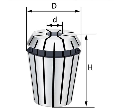 Heavy Duty ER40 Collet Chuck 24mm Tool For Precision Machining 1 To 32mm Clamping Range Made From Tough 65Mn Steel.