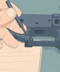 Roll Pin Starter Punch Set For AR Builds Four Starter Punches In Sizes One Sixteenth Five Sixty Fourths Three Thirty Second And One Eighth Inches Heat Treated Steel With Black Finish Keeps Pins In Place During Installation used in gun assembly