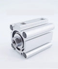 Magnetic Bore 100mm Compact Double Acting Pneumatic Actuator with aluminum body and female thread, side view