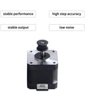 NEMA 17 Z-axis stepper motor for 3D printers, 42×40mm body, 1.8° step, 2‑phase, with 2GT pulley and 4‑pin connector