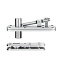 Stainless Steel Rotating Axis Hidden Door Hinge Set For Wooden Doors Up And Down Invisible Spindle Hardware For Shed Windows Blinds Skylights