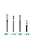 Carbide Square End Mill Set Three Flute Cutter For Milling Alloy Steel Aluminum Copper Durable Stable Tool Reduces Vibration