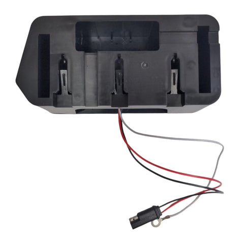 Back view of Right Side Waterproof LED Tail Light for Boat Trailer Updated 2025 Model, showing plug and wires, 7.5 by 3.5 inches