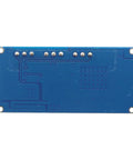Back view of a Five Pack Constant Current LED Driver DC-DC Converter 7V-35V Step Down CC CV Power Supply Module.