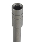 Adapter For Driver With 83mm Reach, Compact DIY Multitool Accessory, gray steel with Slim Flat Connection For Tight Spaces