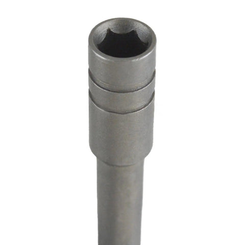 Adapter For Driver With 83mm Reach, Compact DIY Multitool Accessory, gray steel with Slim Flat Connection For Tight Spaces