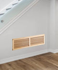 Red Oak 32 Inch Hardwood Cold Air Return Wall Vent Register Unfinished Solid Oak Wood HVAC Vent For Home Improvement