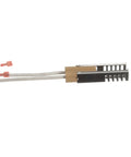 Norton Ignitor 501 4.5 Inch Replacement for commercial ovens, metal igniter shown with connection wires