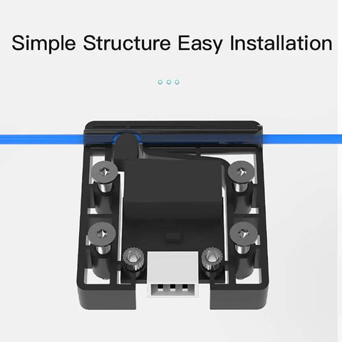 Smart Filament Runout Sensor With Break Detection Module For 3D Printers showing simple structure and easy installation