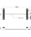 Low Profile PCB Vise With Nylon Jaws Keeps Your Board Flat At The Table For Easy Soldering Rework Probing And Testing So Your Hands Stay Free And You Can Hack On That Board Like A Pro Gray, 200mm diagram