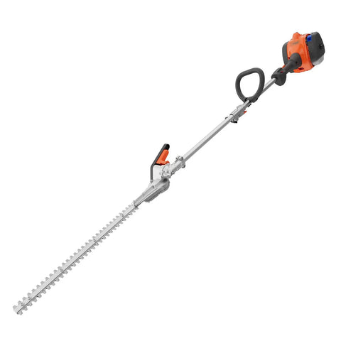 Gas Hedge Trimmer With 21-Inch Cutter Bar, Double-Sided Reciprocating Blades, 180 Degree Rotating Pole Attachment