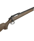 M700 Cycling Action Airsoft Rifle With Scope Rail, Dope Imitation Wood Stock, Gun Only Package, Blaze Orange Tip For Safety