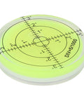 Ycauty Bubble Spirit Level 60 * 12mm Degree Marked Surface Circular Level with clear acrylic design and calibration markings.