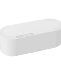 Large White Cable Management Box For Power Strips And Cords, Floor Outlet Hideaway, Desk Cord Organizer, 16.5x6.5x5.25 inches, white plastic