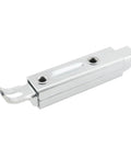 Silver Galvanised Iron Sliding Pin Buckle 118x21mm Automatic Telescopic Latch for cabinets