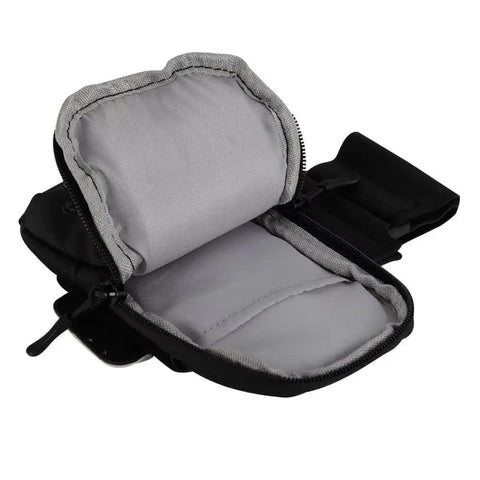 KuangChuDan Custom Fit Motorcycle Storage Bag For Savage Off Road E Bike Holds Saddle Gear Firmly With Stretch Strap Mounting System For Easy Rides, open gray Oxford cloth