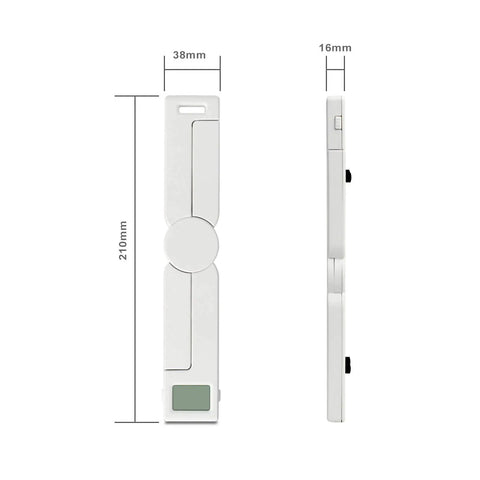 On The Go Portable Food Scale Folding Digital Kitchen Scale For Travel And Diet, side view showing compact collapsible design.