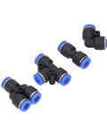 Grab These Awesome Push to Connect Air Fittings Kit To Boost Your Pneumatic System Efficiency And Durability With Easy Install Splitters And Elbows For 8mm Tubes That Rock. 8mm black plastic pneumatic tees and elbows