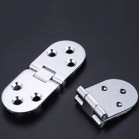 Bright Zinc Alloy Dining Table Flap Hinge for folding tables, concealed semi-circular hinge, beefy cabinet and closet folding door hardware.