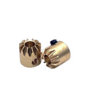 Beefy Copper Bevel Gear 0.5 Module 12 Teeth Right Angle 1:1 Transmission Miter Pinion 90 Degree Cone Gear 3mm Bore Boss