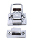 Lever Latch Set For Chest Boxes And Suitcases, chrome plated silver finish draw latch catch, tool case lock buckle, two-pack