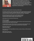 Back cover of Safety Beyond Zero book; author photo, blurb text, and barcode visible.