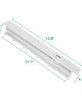 Kickass Heavy Duty Refrigerator Crisper Drawer Slide Rail Center Gliding Track W10671238 WPW10671238 12.8 inch white track