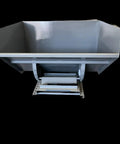 Heavy Duty 2.5 Yard Wide Self-Dumping Forklift Hopper With 4000 Lb Capacity, Steel Waste And Material Handling Bin for warehouses.