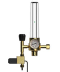 CO2 Regulator And Carbon Dioxide Monitor With Brass Body Solenoid Valve And Pressure Gauge For Precise Gas Flow And Tank Level Readout In Grow Rooms Grow Tents Greenhouses And Indoor Gardens, brass regulator with gauge and solenoid valve