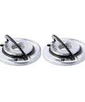 Job Ready Drop In Quick Change Angle Grinder Flange Lock Nuts for No Sweat Tool Free Disc Swaps, 5/8-11 inch, two pieces.