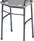Walker Tray With Cup Holders For Standard And Folding Walkers, multipurpose gray tray table, fits most walkers, lightweight design