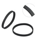 2 Pack Rubber Planer V-Drive Belt 1911B Double Cog, Reduces Clutch Heat For Electric Planers, Flywheel Replacement, Black, 268mm Perimeter