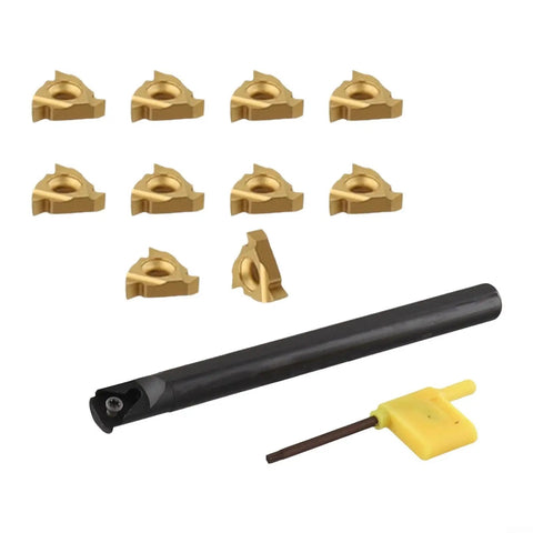 Lathe Internal Thread Boring Bar With 10 16IRAG60 Carbide Inserts SNR0013M16 For CNC Turning Operations 13x150mm tool set