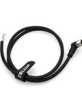 M12 Elbow 5 Pin Sensor Connector Angled Male Shielded Cable For Industrial Automation Fieldbus Modules, 1m length