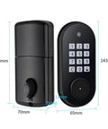 Top Tier Keypad Deadbolt Door Lock Featuring Backlit Display And Keyless Auto Entry Crafted From Heavy Duty Abs Plus Solid Copper dimensions and design