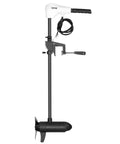 Electric Trolling Motor For Kayaks And Fishing Boats, 12V 55 Lbs Thrust, transom mounted, side view with 30-inch shaft