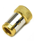 Magnetic Ring Screwdriver Bit Holder For 1/4 Inch Hex Driver Bits, Alloy Steel Magnetizer For Screw Retention, Heavy Duty Bit Accessory For Hand Tools, Keeps Screws In Place And Easy To Retrieve, gold alloy steel ring holder