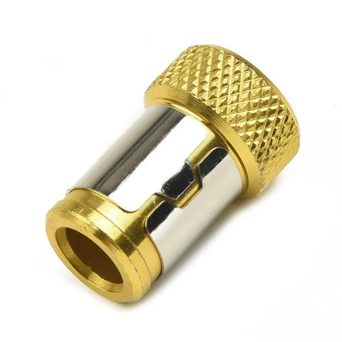 Magnetic Ring Screwdriver Bit Holder For 1/4 Inch Hex Driver Bits, Alloy Steel Magnetizer For Screw Retention, Heavy Duty Bit Accessory For Hand Tools, Keeps Screws In Place And Easy To Retrieve, gold alloy steel ring holder