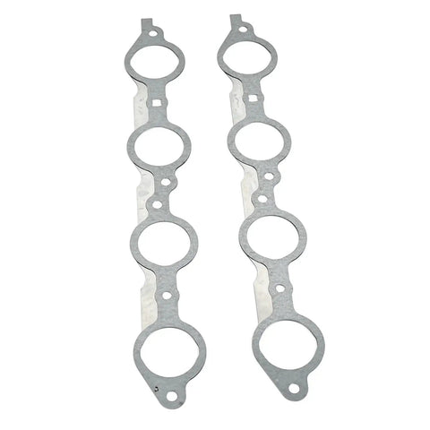 LS Multi Layer Steel MLS Header Gasket Direct Replacement For GM 12617944 High Performance Beefy Exhaust Seal For LS1 LS2 LS3 LS6 LQ4 LQ9 4.8 5.3 5.7 6.0 6.2 Engines, two-piece gasket set