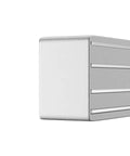 Close-up of Heavy Duty Magnetic Tool Bar Organizer showing side and mounting hole, 12 Inch Wide With 30 Pound Pull Easy Mount Magnetic Storage Rack.