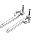 Beefy Aluminum RC Plane Landing Gear Set 70mm To 175mm Spring-Back Damping Kneeling Retractable Gear 3-4kg Capacity