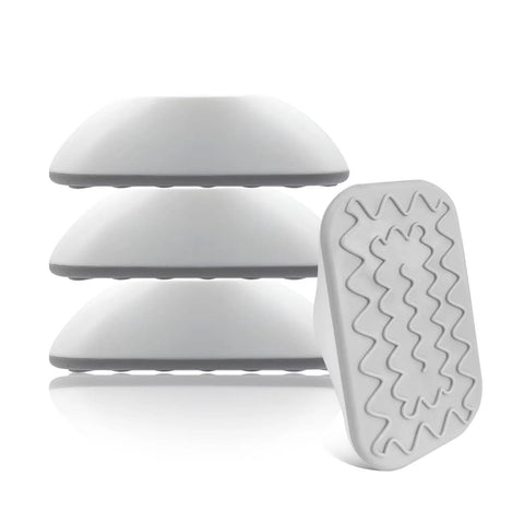 Wall Protectors For Baby Gates 4 Pack With Compact Wall Cups showing textured grip surface, prevents dings and scratches on walls.