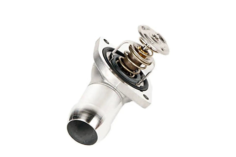 Plug And Play Coolant Thermostat Water Inlet Assembly Squashes Leaks with stainless steel body and spring mechanism for GM trucks.