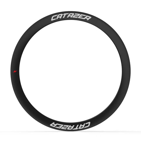 Carbon Rim 700C 30mm Depth Tubeless Ready Wheel Rim For CX Gravel Road Bikes, 30mm Wide, Matte Glossy Paintless Finish