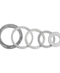 Carbon Steel Flat Washers Set 200 Piece M6 M8 M10 Assortment Nickel Plated Gasket Kit For Hardware Mechanical Assembly Gap Filling And Quick Sleeving On Standard Fasteners, assorted sizes
