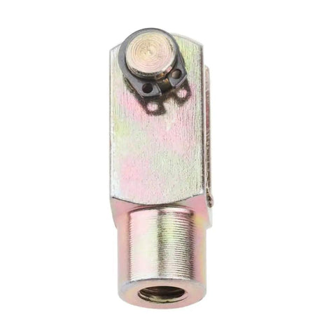 Beefy Clevis Y Joint Link For Pneumatic Cylinder M8x1.25 Thread Fits 20mm Bore Air Cylinders Rod Piston Connector Durable Metal Hardware For Industrial Pneumatics, front view