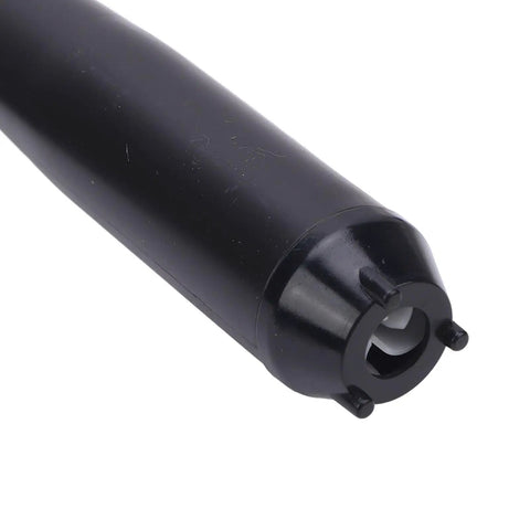 Black nozzle piece for Cordless Portable Fuel Transfer Pump Battery Operated Gasoline Extractor Heavy Duty Liquid Mover.