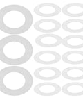 100 Pack Stainless Steel Door Knob Washers Ultra Thin Flat Spindle Shims 8x14x0.1mm Must Have Spacer Kit For Home Improvement And Furniture Maintenance DIY Durable And Corrosion Resistant For Everyday Home Projects, assorted washers